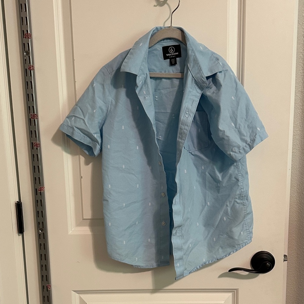 Volcom kids Sky Blue Casual Button Down Shirt